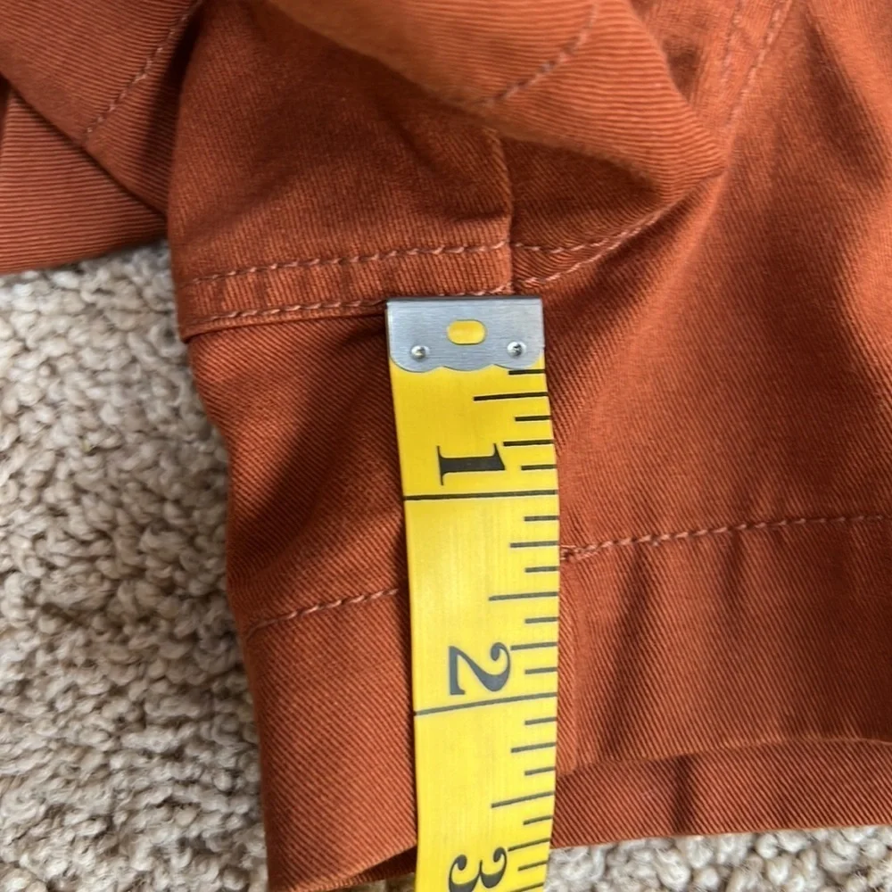Ulla Johnson SZ 12, rust cotton shorts.